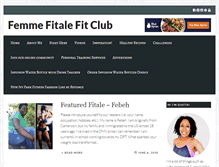 Tablet Screenshot of femmefitalefitclub.com